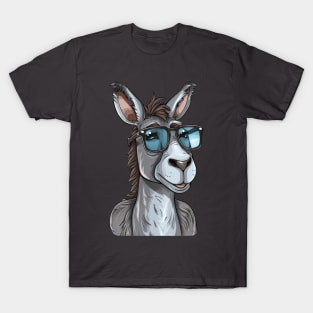 cartoon donkey wearing sunglasses T-Shirt